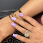 LAVENDER FLORAL NAILS