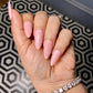 PINK FLORAL NAILS