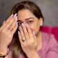MAUVE BROWN ROSE NAILS