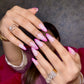 PINK DOUBLE FRENCH NAILS