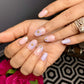LILAC FLORAL CHROME NAILS