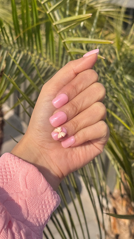 Pastel pink bow