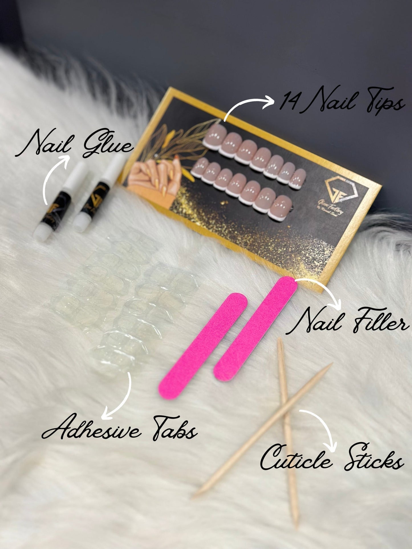 Natural Polished Nails - Short Square