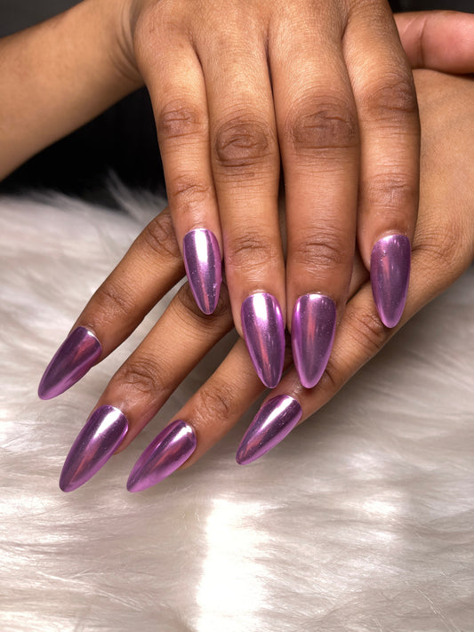 Purple Chrome - Short Almond