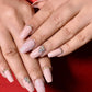 glitter nude nails
