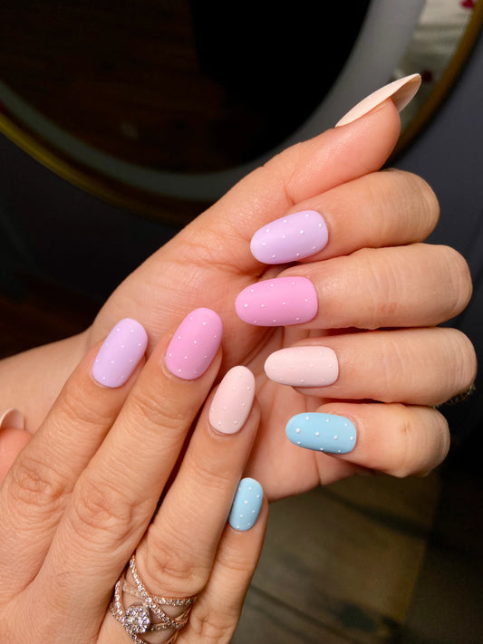 pastel polka elegance