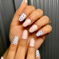 striped and dotted nails