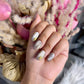 Cat Eye Chrome Gel Flower - Oval