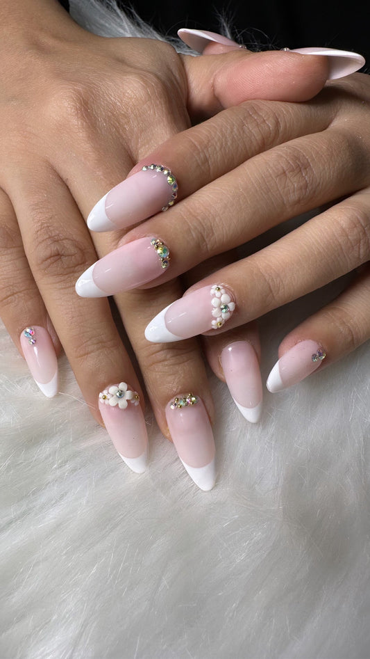 French Floral Medium Almond