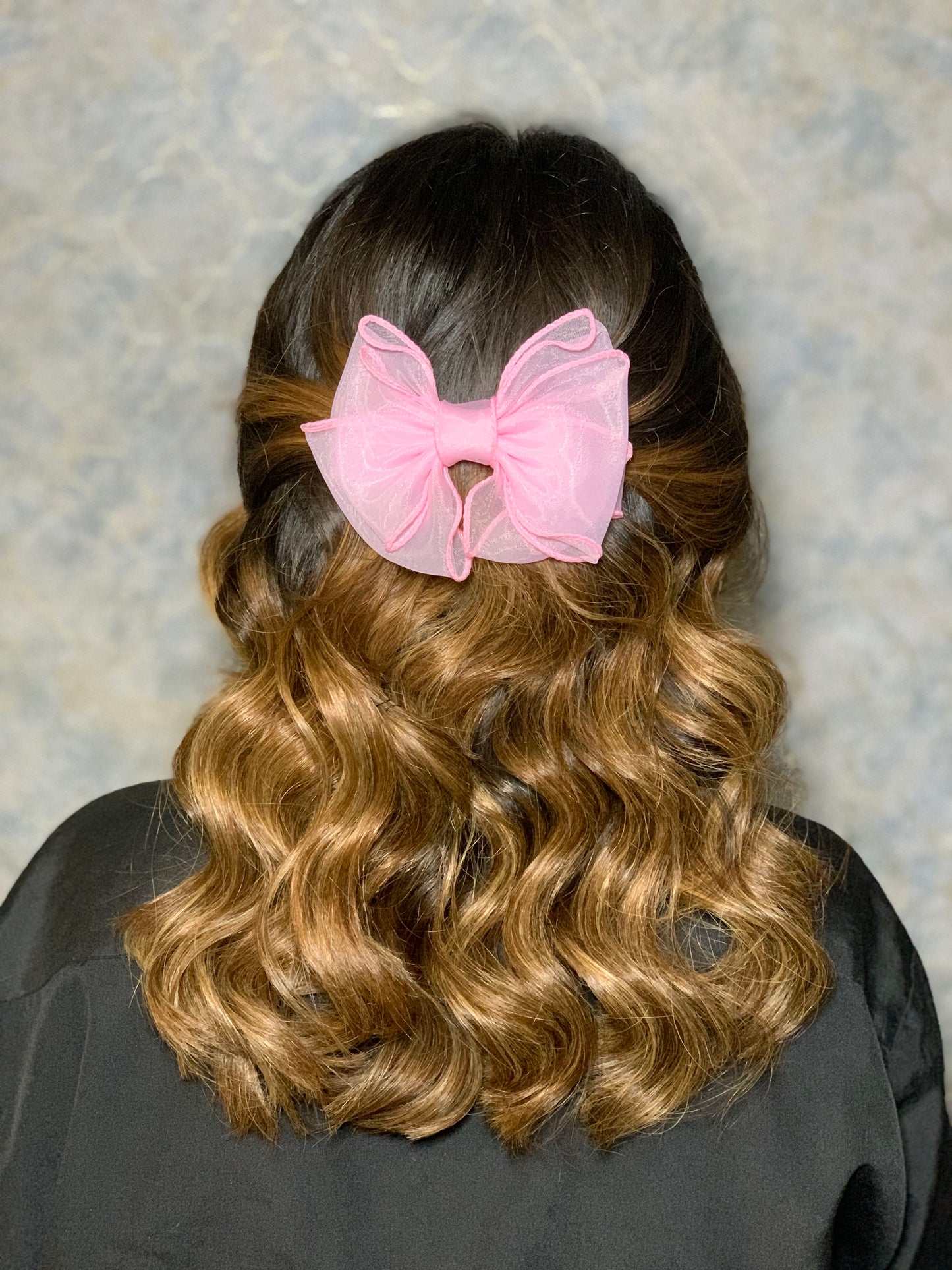 Pink Organza bow