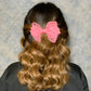 Dark pink organza bow