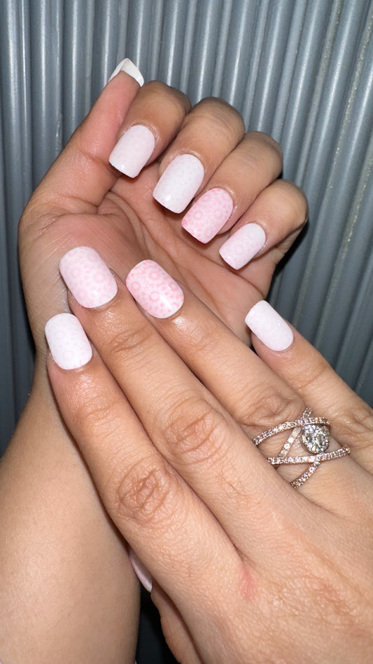 Pink Floral -Oval