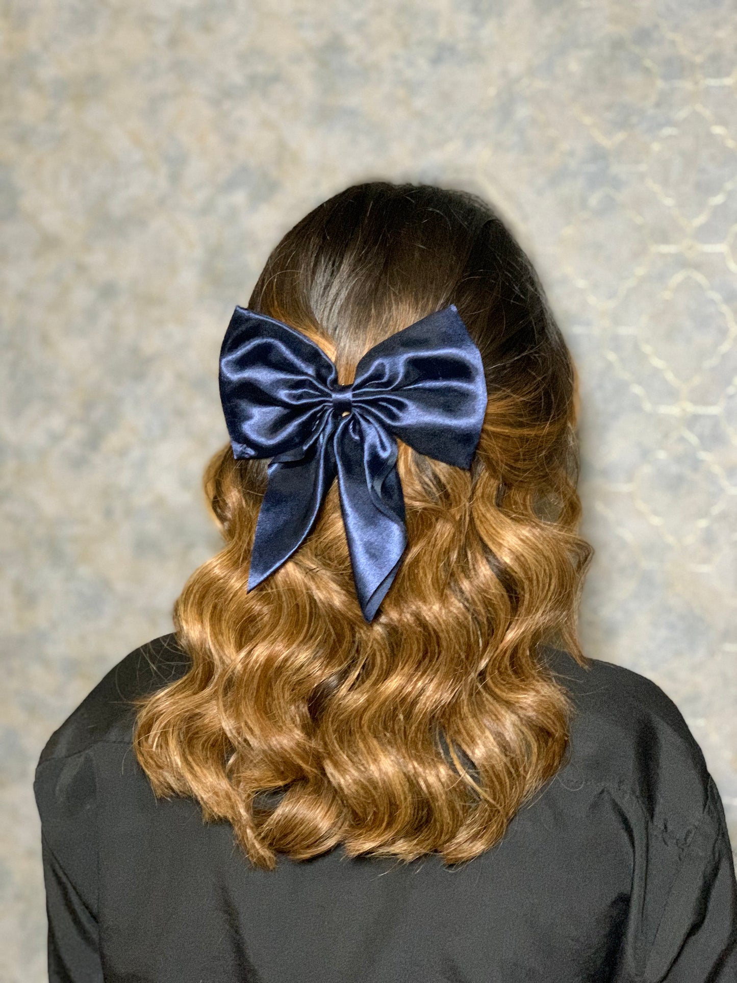 Dark Blue Saturn Bow