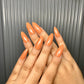Orange Brownish Nails