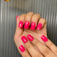 Reddish Pink nails