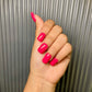 Reddish Pink nails