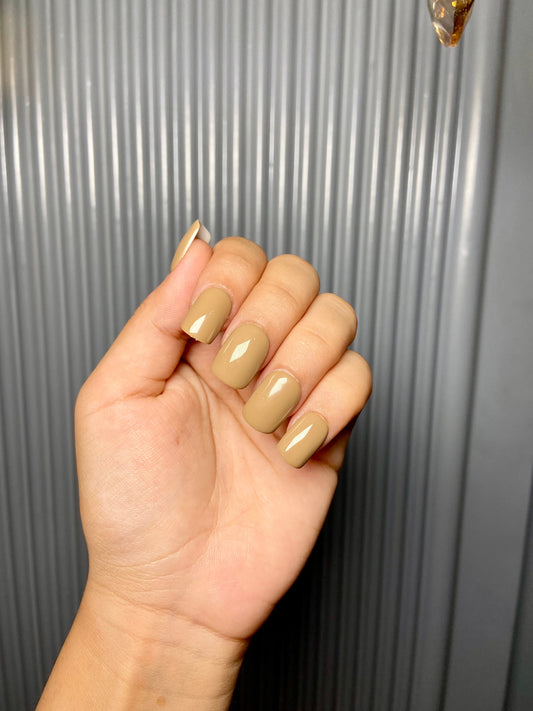 Honey Beige Nails