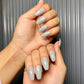 Grey Solid Nails