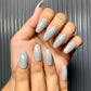 Grey Solid Nails
