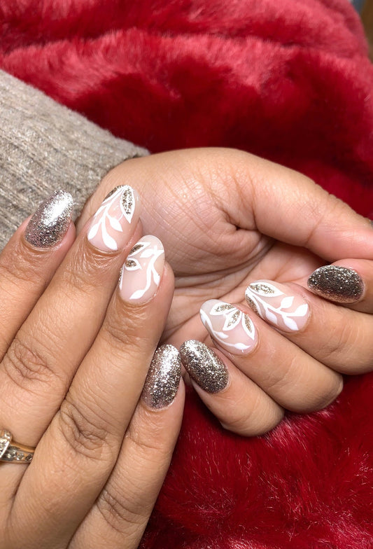 Floral Sparkle - Oval