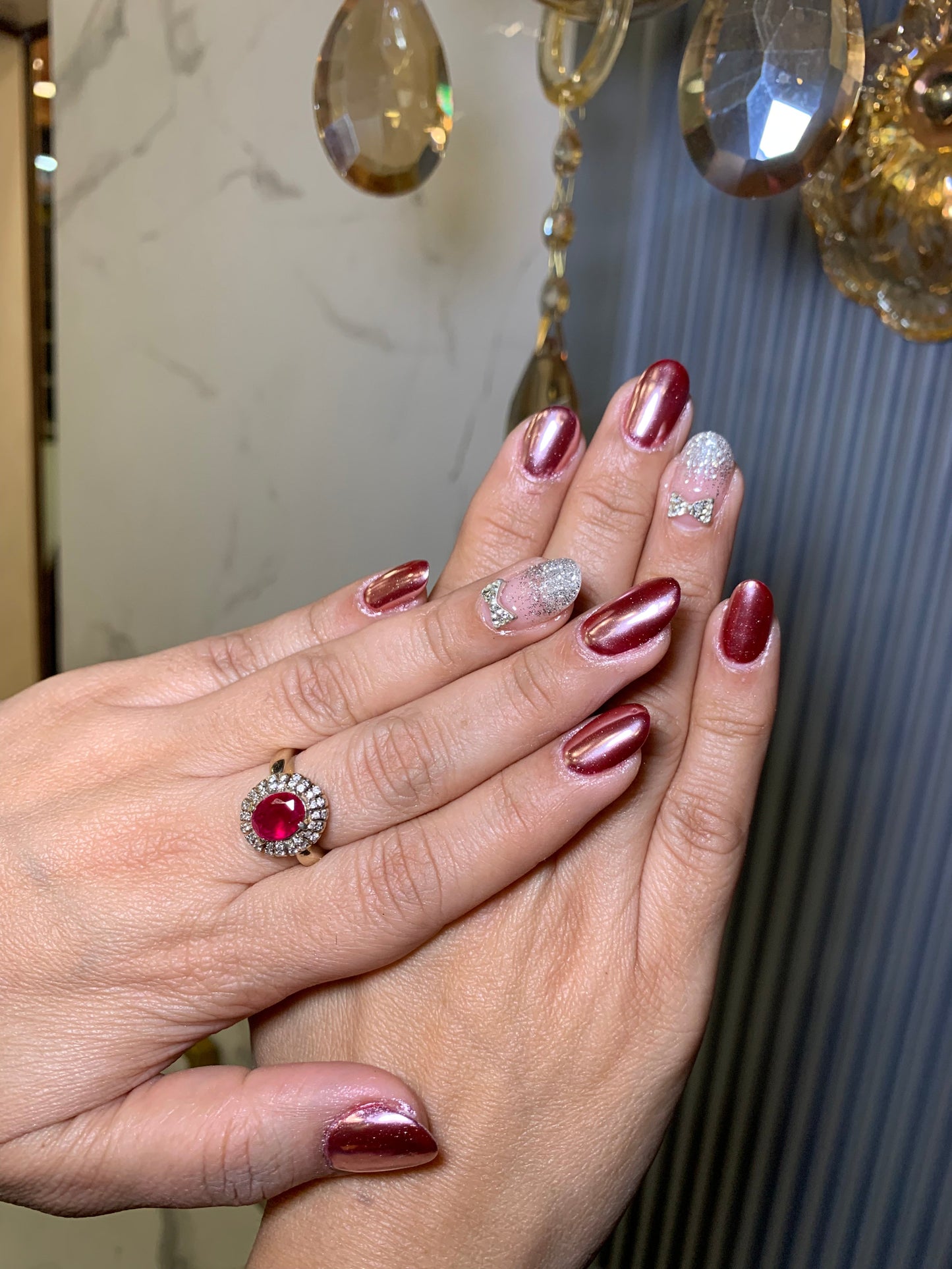 Ruby Elegance - Oval