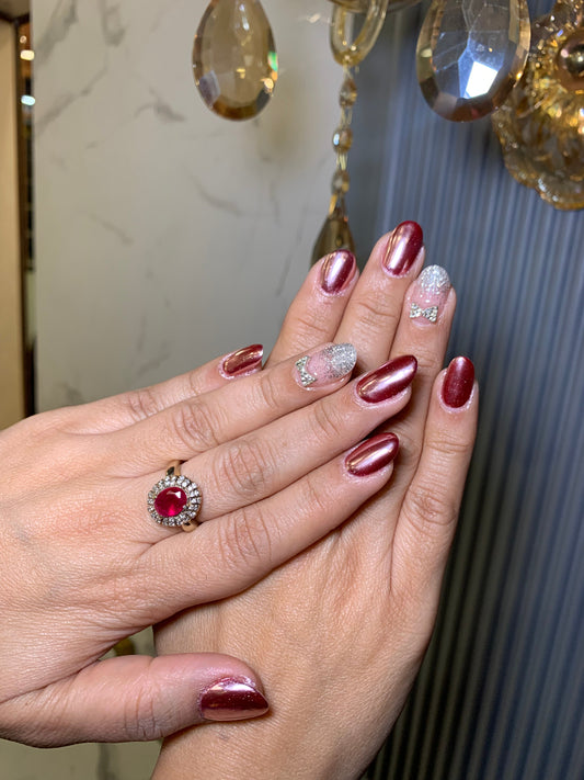 Ruby Elegance - Oval