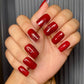 red gold ombre nails
