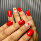 red heart nails