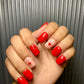 red heart nails