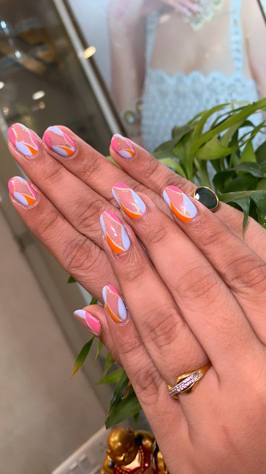 Colorful Casacade - Oval