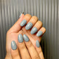 basic  grey nails
