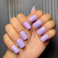 lavender plain nails