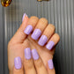 lavender plain nails