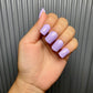 lavender plain nails