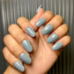 basic  grey nails
