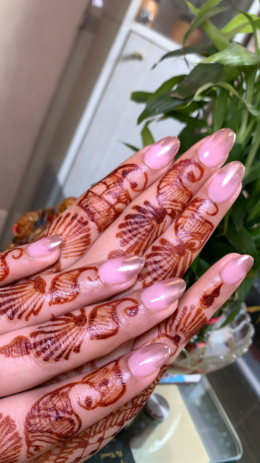 Nude Gold Ombre - Oval