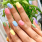 Pastel Colorful Nails - Short Square