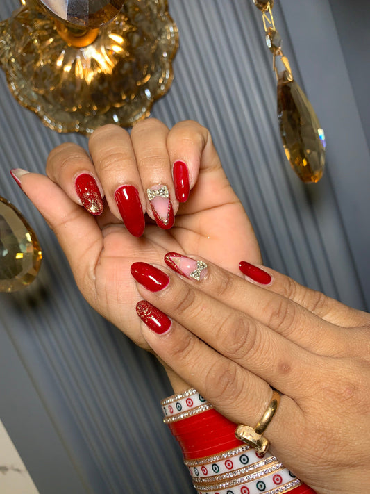 Red Sparkle - Oval