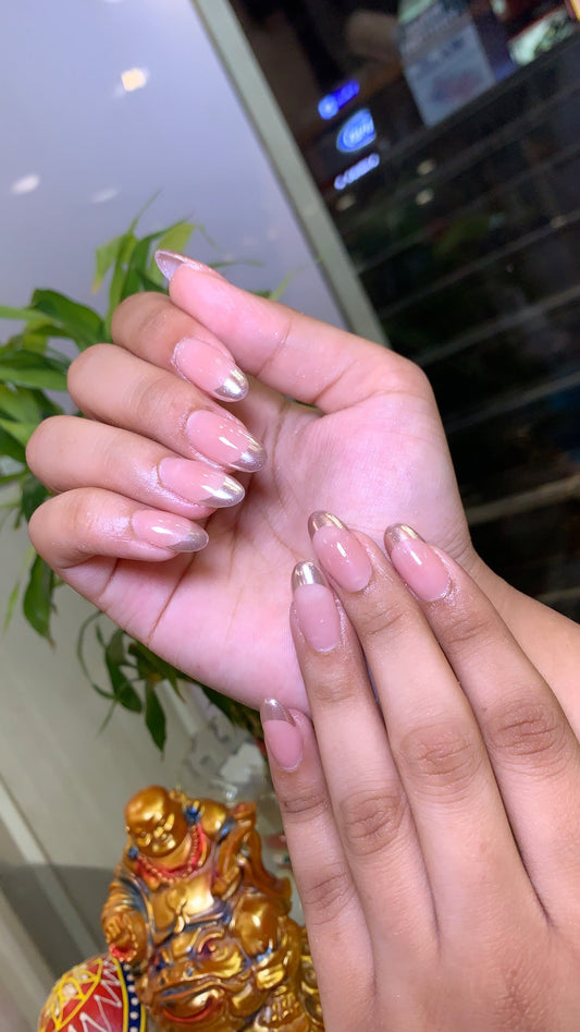 Chrome deep french - Oval