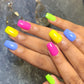 Funky Plain nails - Medium Square