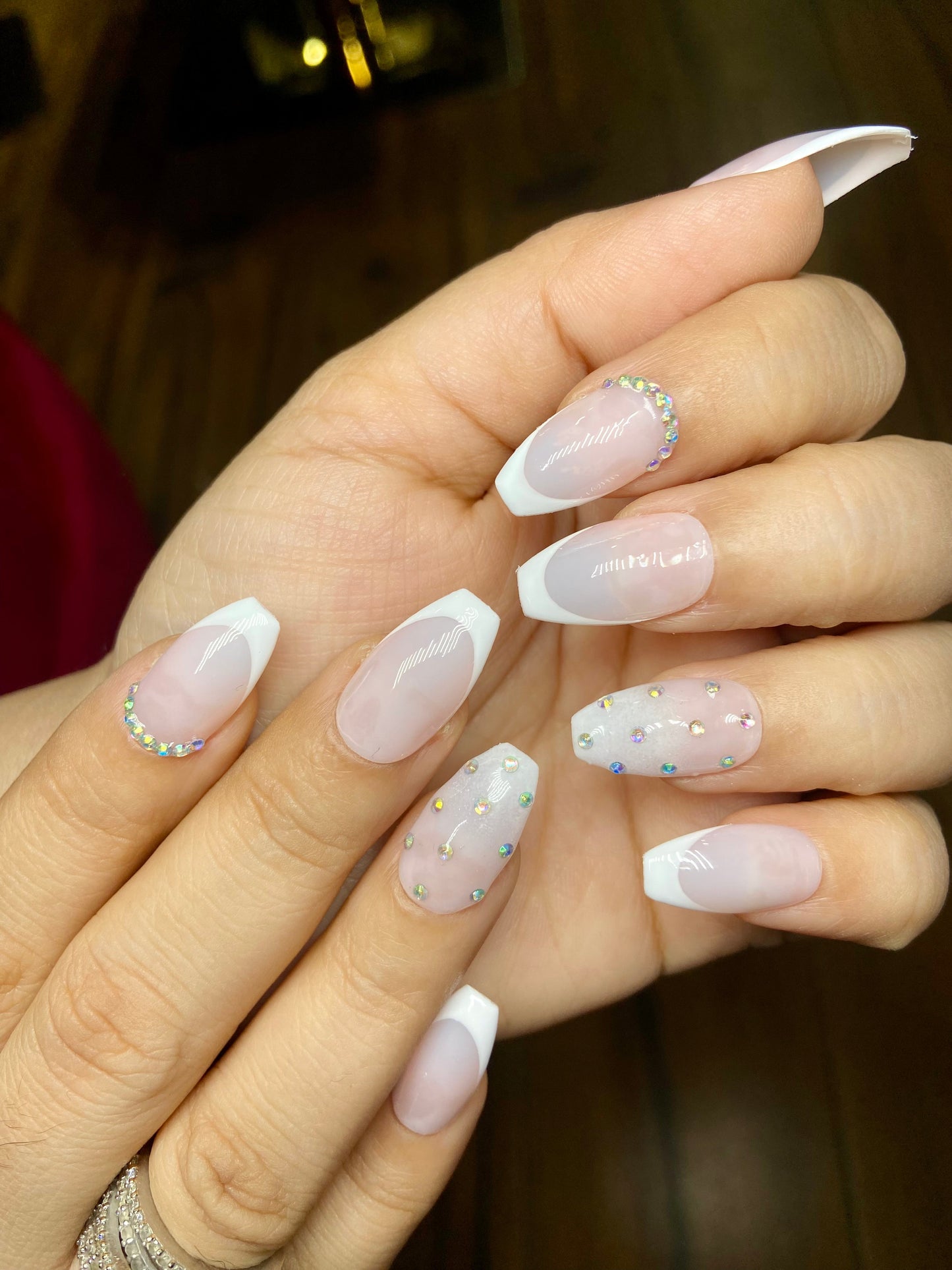 classic french with multi stone