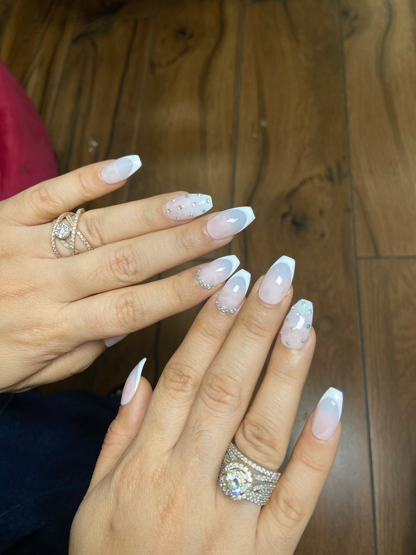 classic french with multi stone