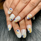 pearl white evil eye nails