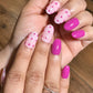 Polka Pink Charm - Oval