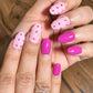 Polka Pink Charm - Oval