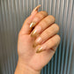 Gold ombre nails