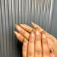 Gold ombre nails