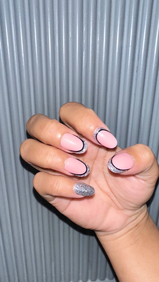 Glitter French Beauty - Oval