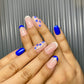 Evil eye french nails