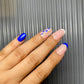 Evil eye french nails
